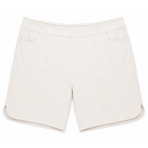 Coconut Row Palm Beach Womens Beige Flat Front Pocket Shorts Size 14P Petite